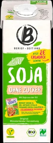 Soja Drink ohne Zucker von BERIEF