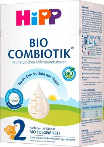 Bio Combiotik 2 Folgemilch nach dem 6. Monat von HIPP