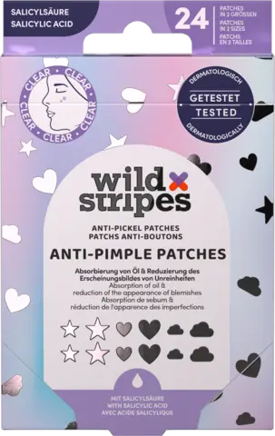 Anti-Pimple Patches Holo Clear von WILD STRIPES