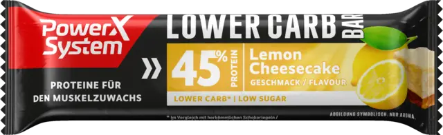 Active Lifestyle Lower Carb Bar Lemon Cheesecake von POWER SYSTEM