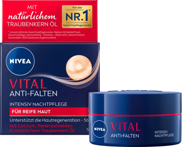 Vital Anti-Falten Intensiv Nachtpflege für Reife Haut von NIVEA
