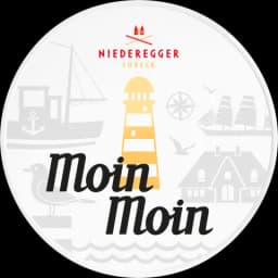 Marzipan-Torte in Motto-Dose Moin Moin von NIEDEREGGER