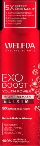 Exo Youth Power Night Repair Elixir Granatapfel von WELEDA