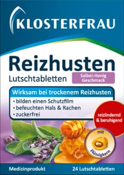 Reizhusten, zuckerfrei, 24 Lutschtabletten von KLOSTERFRAU