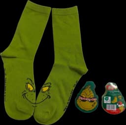 Damen Zaubersocken Grinch Gr.37-41 von DIV.SAISONMARKEN