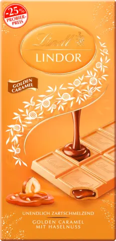Lindor Tafel Golden Caramel Promotion von LINDT