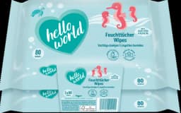 Feuchttücher von HELLO WORLD