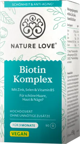 Biotin Komplex Tabletten von NATURE LOVE
