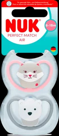 Beruhigungssauger Perfect Match Air Silikon 6-18 Monate von NUK