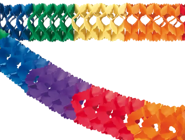 Girlande Papier bunt 5m von TIB