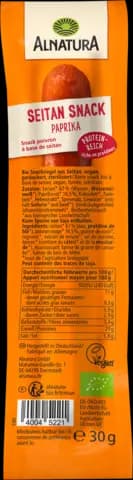 Bio Veganer Seitan Snack Paprika von ALNATURA