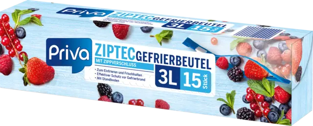 Ziptec Gefrierbeutel 3L von PRIVA