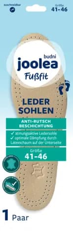 Fußfit Leder Sohle von JOOLEA