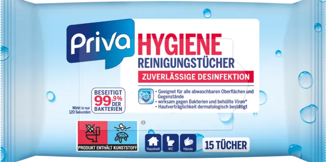 Hygienetücher von PRIVA