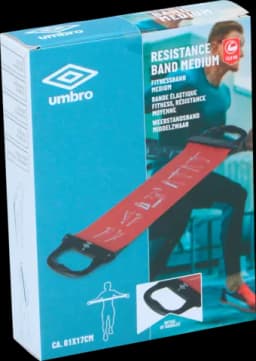 Widerstands-Fitnessband Medium rot von Umbro