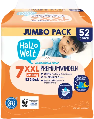 Windel Gr. 7 XXL JUMBO von HALLO WELT