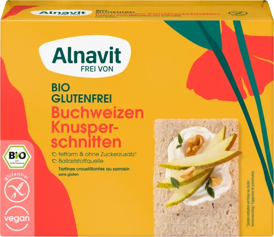 Bio Buchweizen Knusperschnitten von ALNAVIT