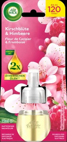 Duftstecker Kirschblüte&Himbeere Nachfüller 19ml von AIRWICK