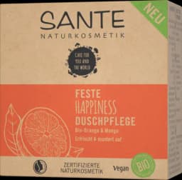 Feste HAPPINESS Duschpflege Bio-Orange & Mango von SANTE