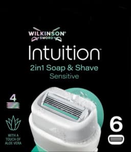 Intuition 2 in 1 Soap & Shave Sensitive Rasierklingen von WILKINSON