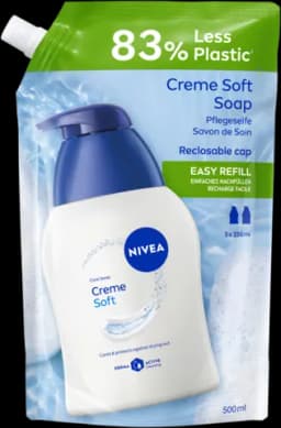 Pflegeseife Creme Soft Nachfüllbeutel von NIVEA