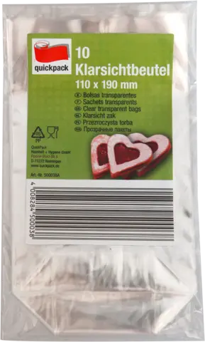 Klarsichtbeutel 110 x 190 mm von QUICKPACK
