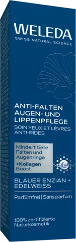 Anti-Falten Augen- & Lippenpflege Blauer Enzian & Edelweiss von WELEDA
