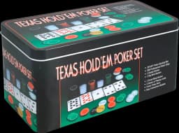 Pokerset mit 200 Chips und Spielkarten von DIV.SAISONMARKEN