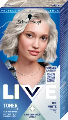 LIVE Toner Haarfarbe ice white von SCHWARZKOPF