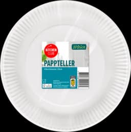 20 Pappteller, rund von KITCHEN CLUB