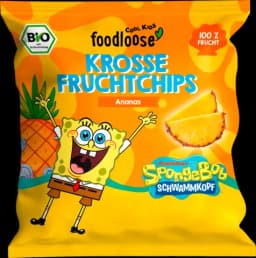 Bio Spongebob Krosse Fruchtchips Ananas von foodloose COOL KIDS