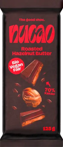 Bio Tafelschokolade Roasted Hazelnut Butter von NUCAO