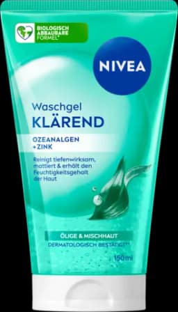 Waschgel Klärend Ozeanalgen Zink ölige&Mischhaut von NIVEA