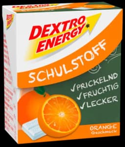 Minis Orange Schulstoff von DEXTRO ENERGY