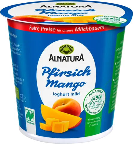 Bio Pfirsich-Mango Joghurt 3,8% Fett von ALNATURA