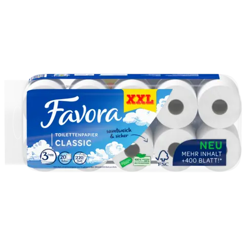 Toilettenpapier 3lg XXL von FAVORA
