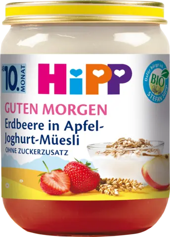 Bio Guten Morgen Erdbeere in Apfel-Joghurt-Müesli ab 10. Monat von HIPP