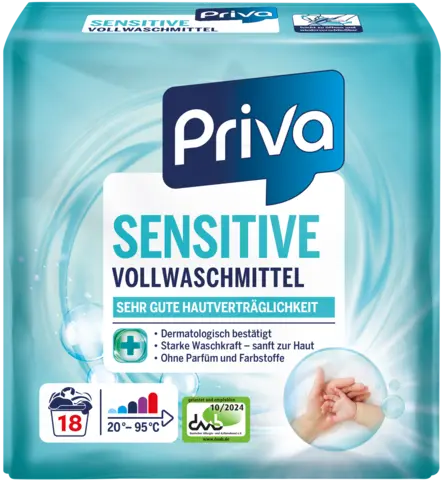 Sensitive Vollwaschmittel von PRIVA
