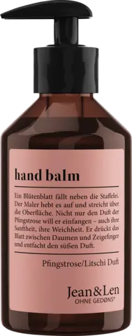 Handbalm Pfingstrose/Litschi Duft von JEAN & LEN