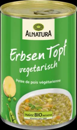 Bio Erbsen Topf von ALNATURA