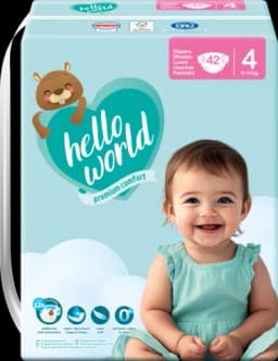 Windel Gr. 4 Maxi 9-14 kg von HELLO WORLD