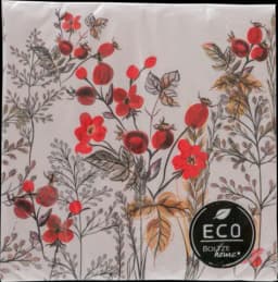 Servietten Rosehip Floral von BOLTZE