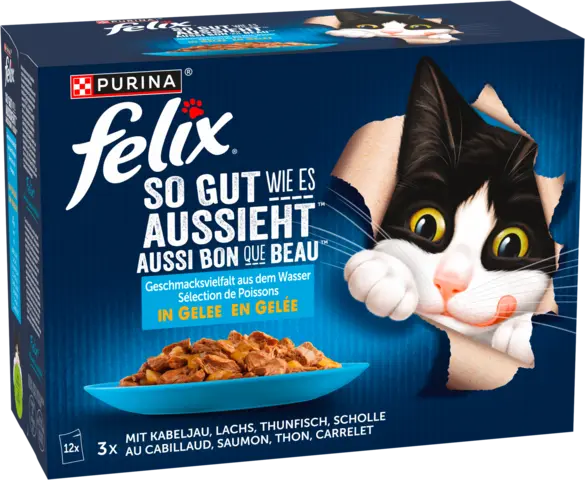 felix So gut wie es aussieht Geschmacksvielfalt aus dem Wasser in Gelee von FELIX