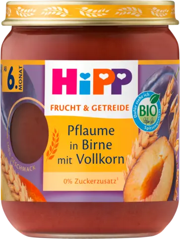 Bio Pflaume in Birne mit Vollkorn von HIPP