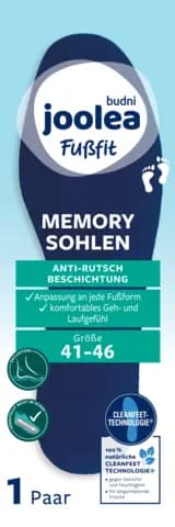 Fußfit Memory Sohle von JOOLEA