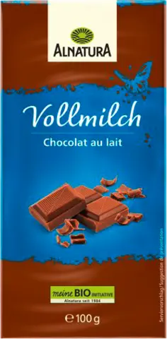 Bio Vollmilchschokolade von ALNATURA