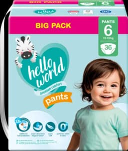 Pants Gr. 6 XL JUMBO 13-19 kg von HELLO WORLD