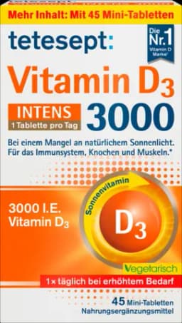 Vitamin D3 3000 Intens Tabletten von TETESEPT