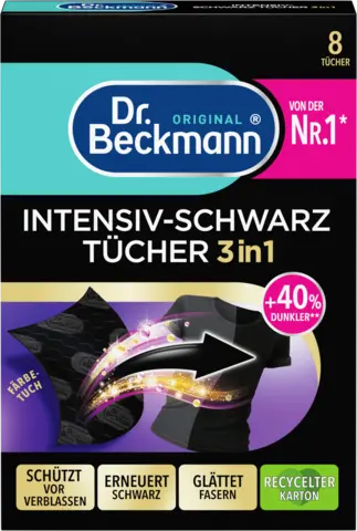 Intensiv-Schwarz Tücher 3 in 1 von DR.BECKMANN