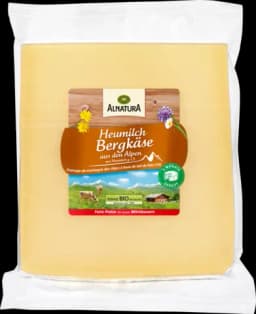 Bio Heumilch Bergkäse am Stück 50 % Fett i. Tr. von ALNATURA